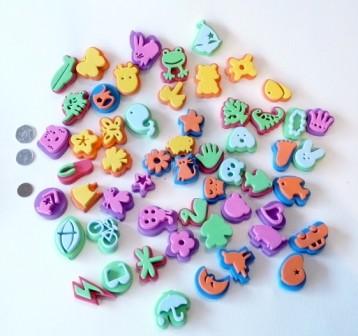 55 1 inch rubber stamps